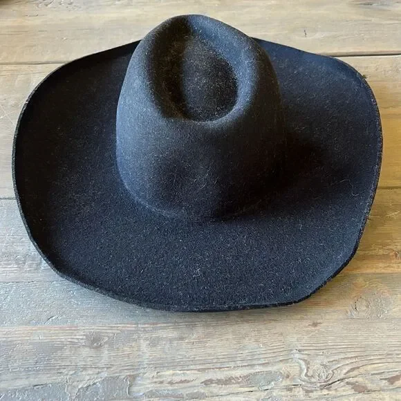 Free People x Lack of Color Melodic Black Felt Fedora Size  display picture 1